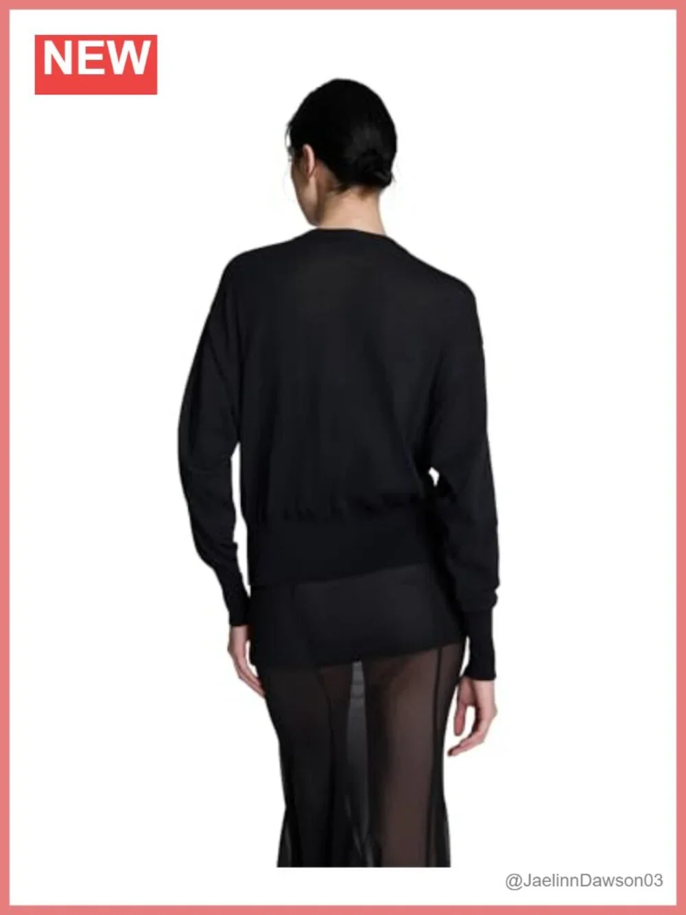 Long Sleeve Button Front Cardigan Sweater Semi Sheer Slim Fit